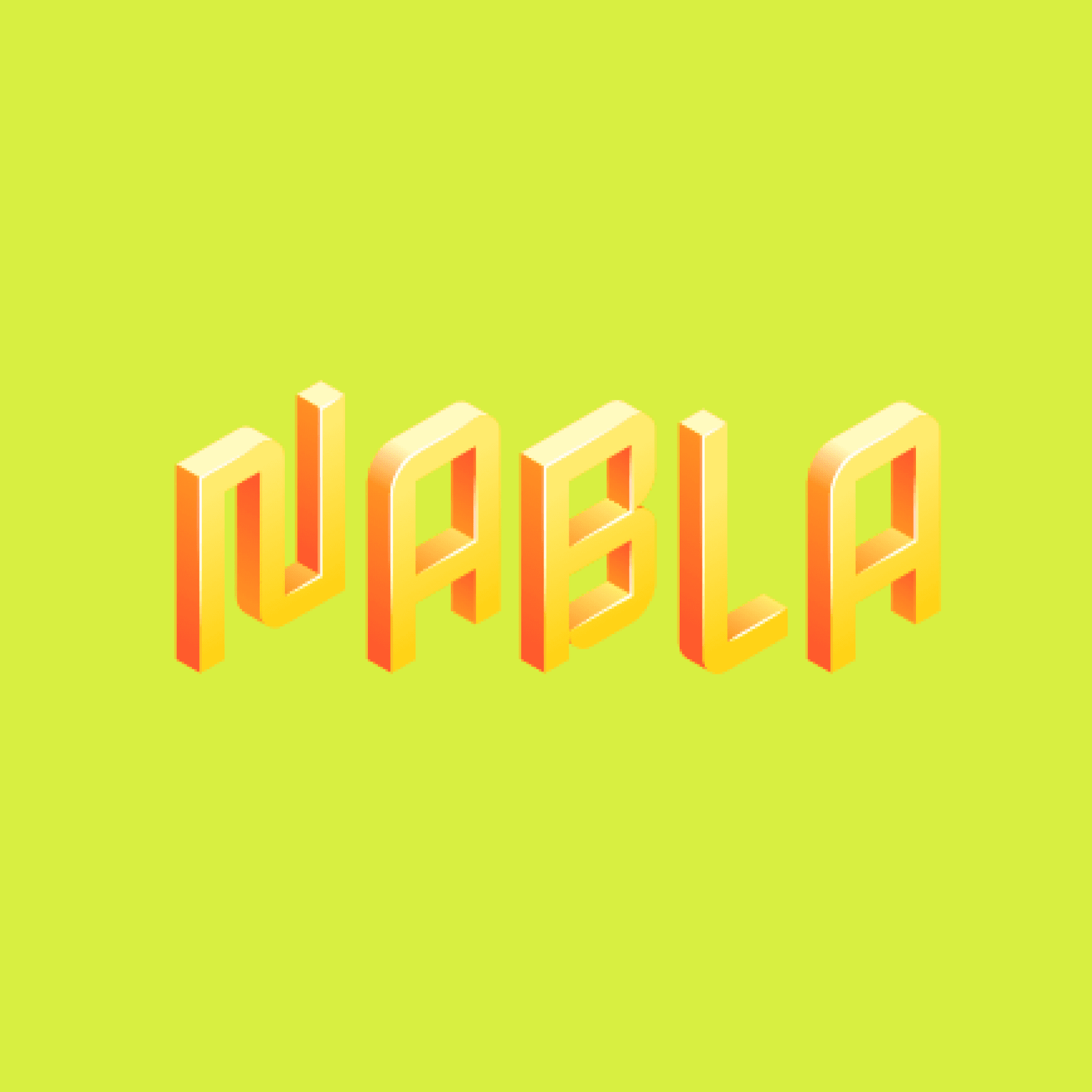 Typearture's Nabla: an Isometric COLRv1 font
