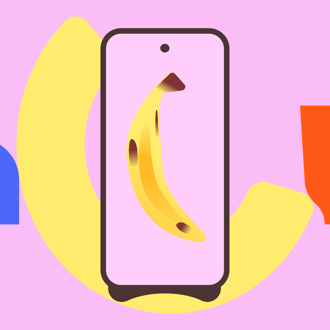 Playful colors become recognizable objects in a phone app