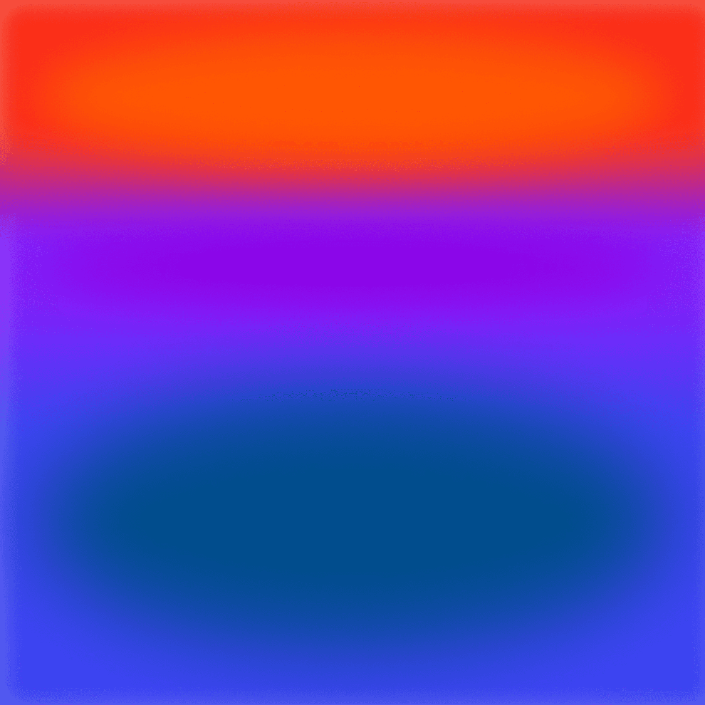 Horizontal gradients transition from scarlet to purple to greenish-blue.