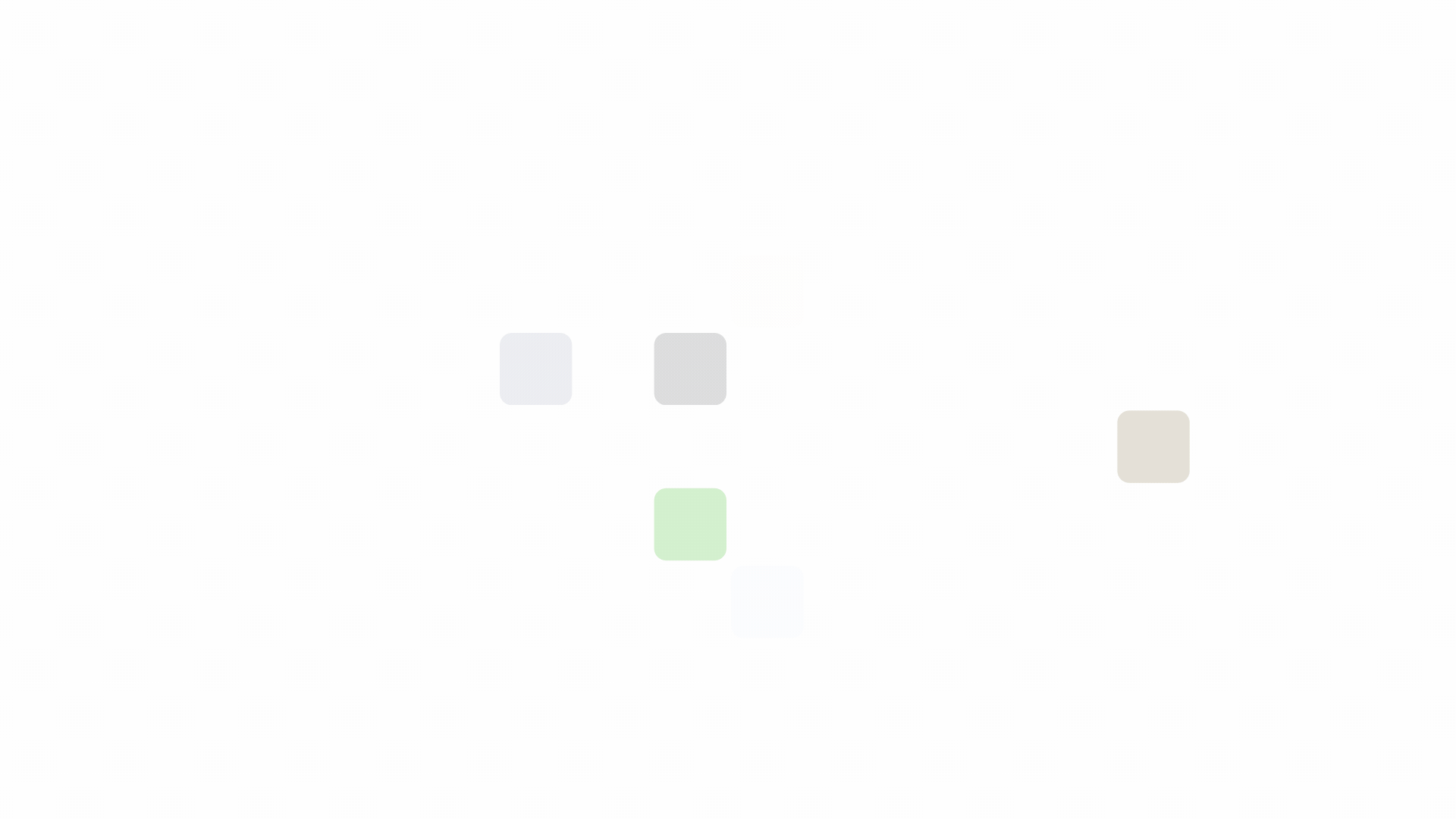 Five muted, pastel-colored squares.
