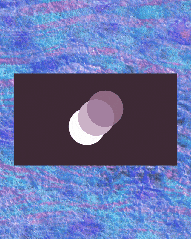 Moving purple circle signifying the curve of a motion transition.